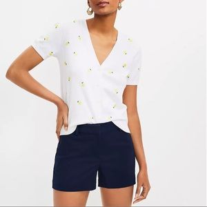 New! Women’s Loft Riviera 4” Shorts - Navy Size 14